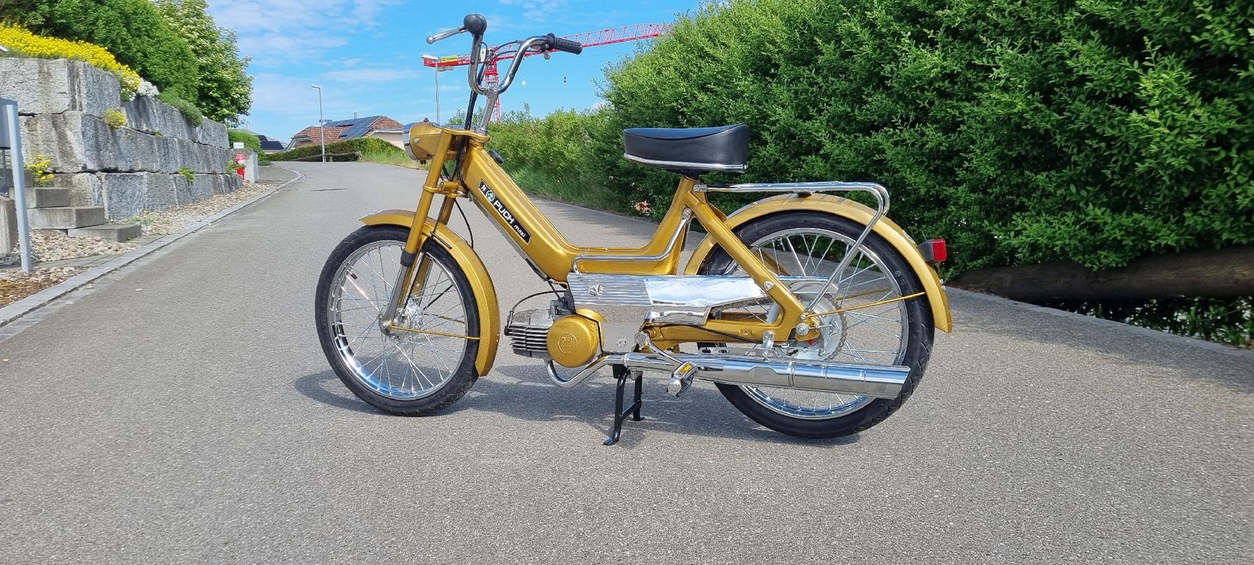 Puch Mofas: Puch Maxi N Neuaufbau Candy gold – Gebraucht aus Weinfelden von Vwaudi90 9