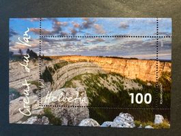 Schweiz 2017 Block Creux du Van postfrisch