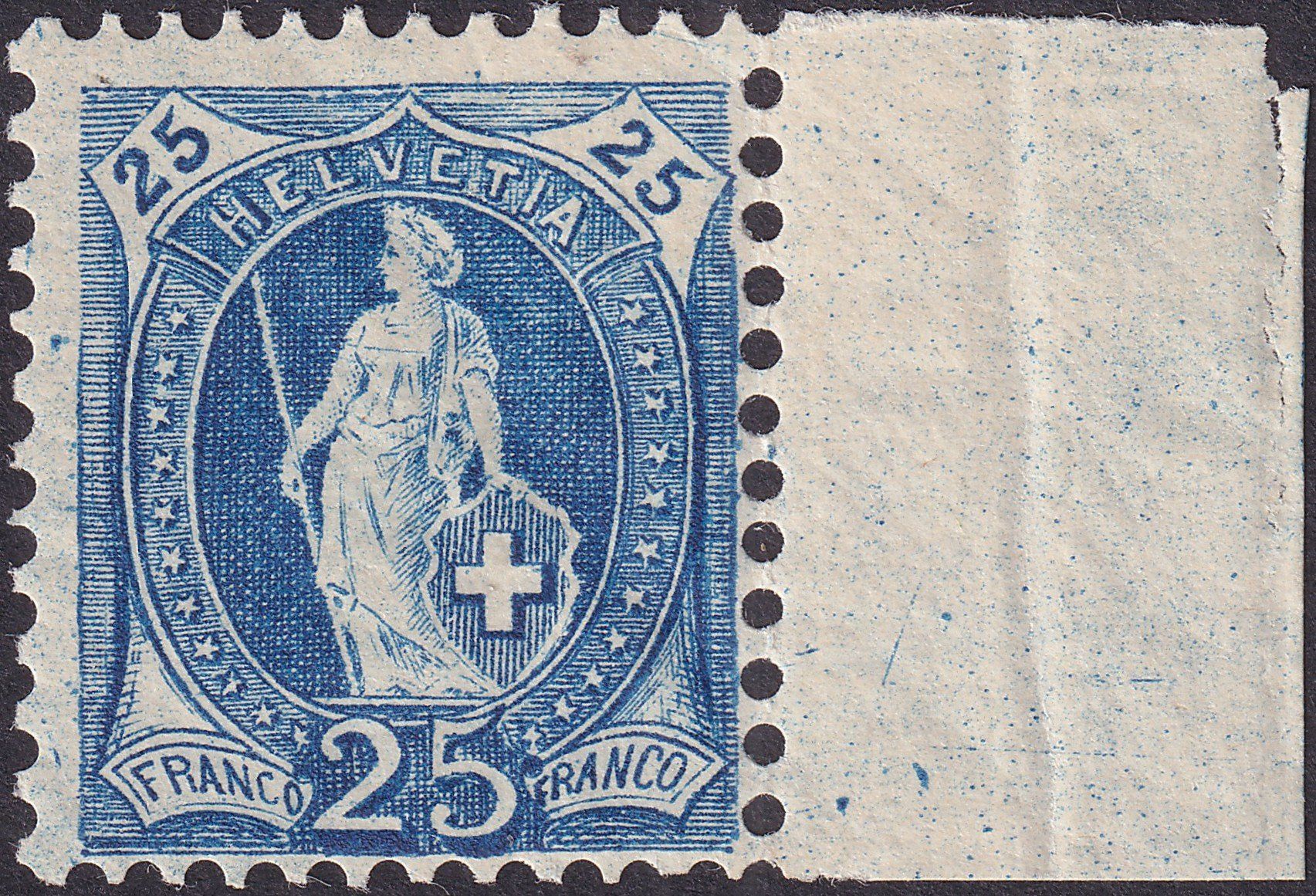 Tous les timbres: 1899, Stehende: 73D postfrisch ** +Bogenrand, Kat: 50.-+ – D'occasion à Sursee par Luzernerraute