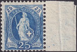 1899, Stehende: 73D postfrisch ** +Bogenrand, Kat: 50.-+