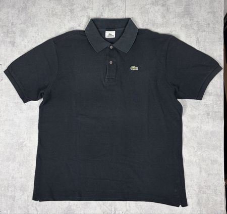 Polo Lacoste noir vintage  - taille XXL homme #56