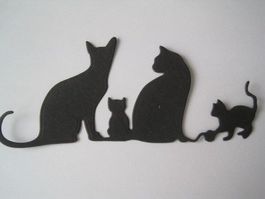 Stanz-Papier Motive Katzen