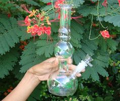 Bong aus Laborglas mit geschliffenen Pfropfen, fabrikneu