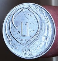 SAN MARINO 1 LIRA 1981 UNZ. *SEHR RAR*