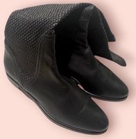 Schwarze Lederstiefel, Gr. 38.5, Top Zustand😍