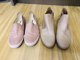 2 Paar Tamaris Schuhe Lederschuhe Sneaker Halbschuhe Gr. 41