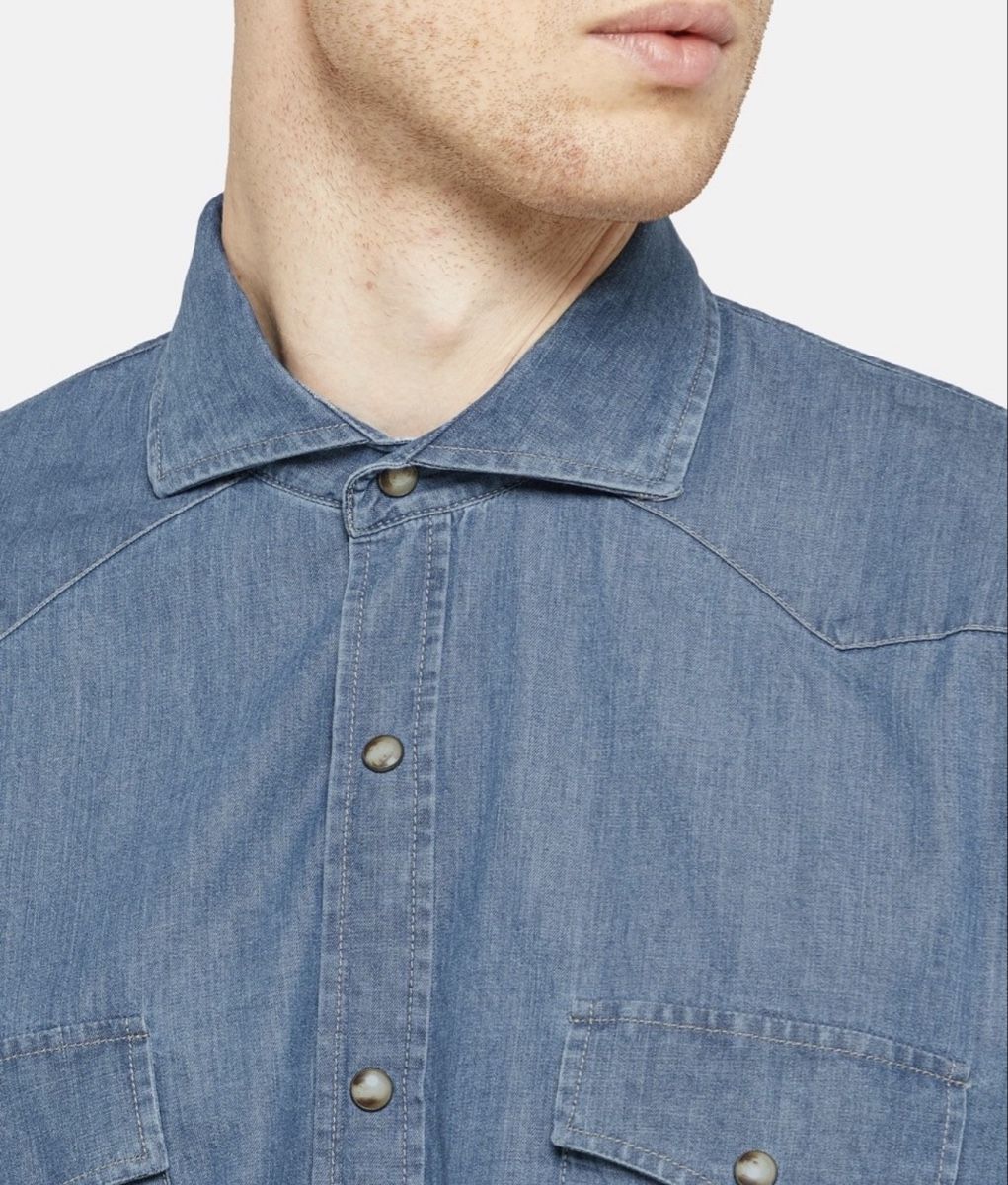 Camicie: Lorenzoni Jeanshemd - Grösse XL – Nuovo e nell'imballaggio originale da Wittenbach venduto da bes_k8vr 2