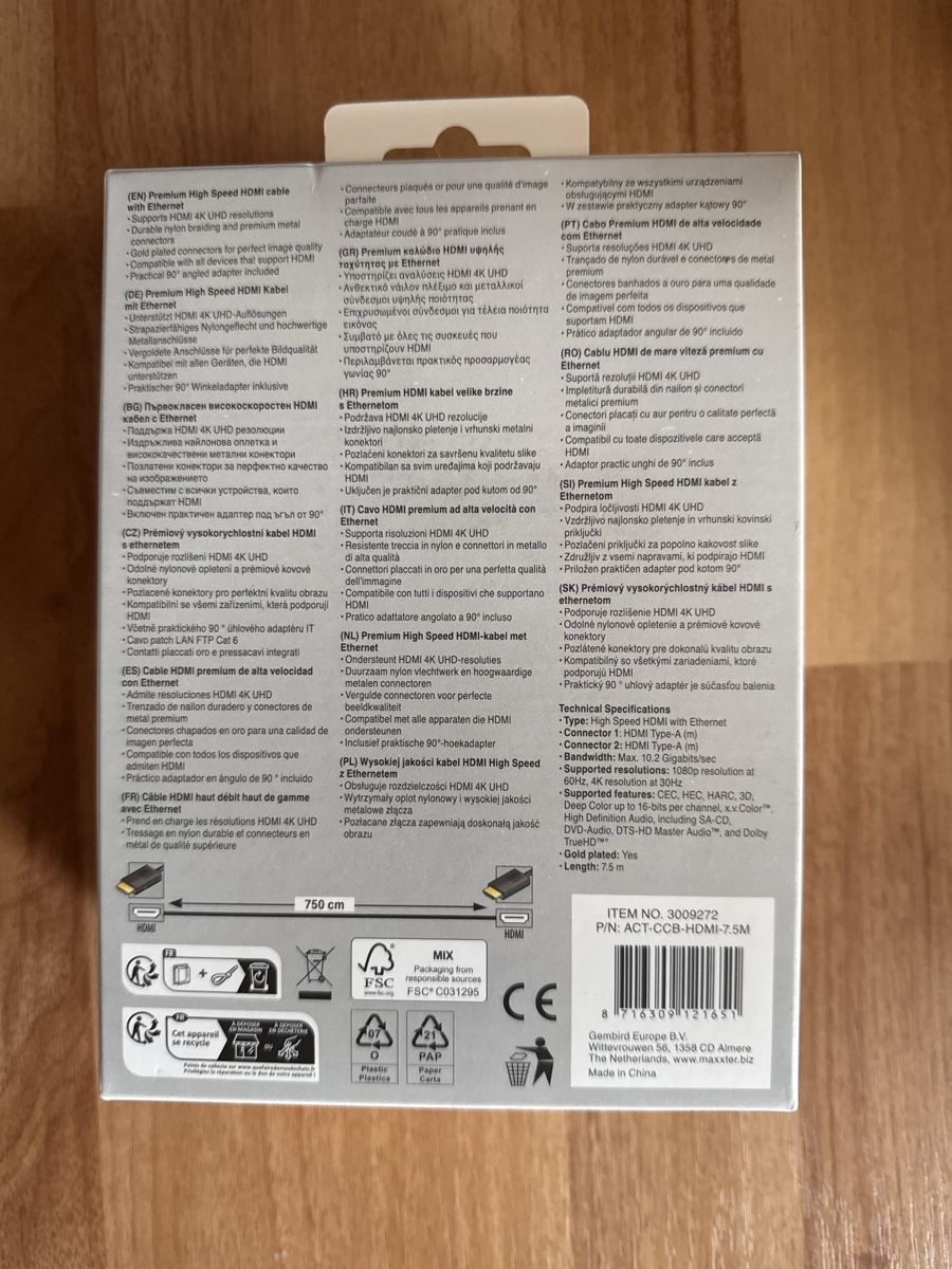 Cavi: Sologic HDMI Kabel 7.5m #6 mit Winkeladapter 4K – Nuovo (secondo la descrizione) da St. Gallen venduto da mai_2lcj 1