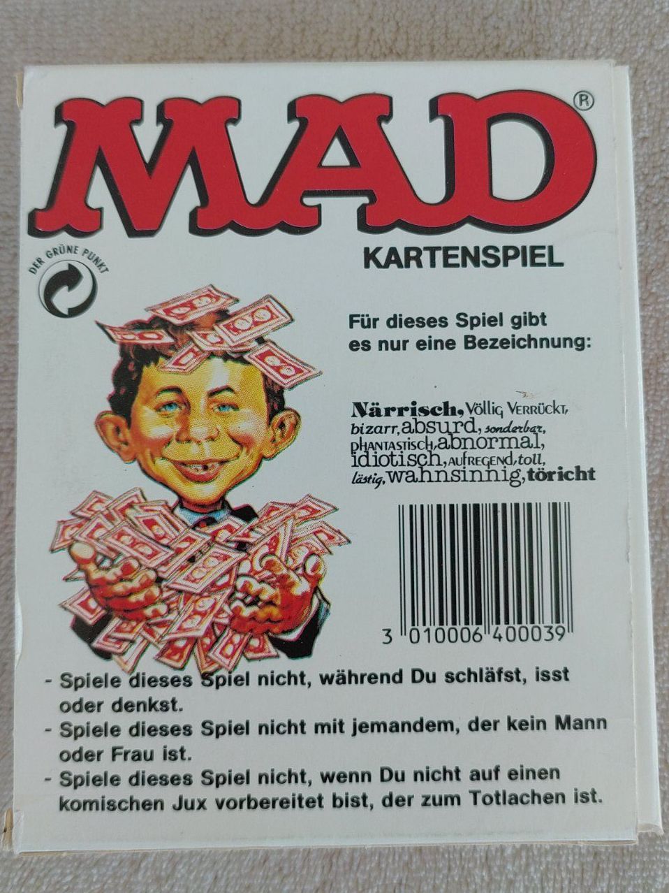 Parker Giochi: Kartenspiel MAD – Usato da Strengelbach venduto da Phorensic_30 1