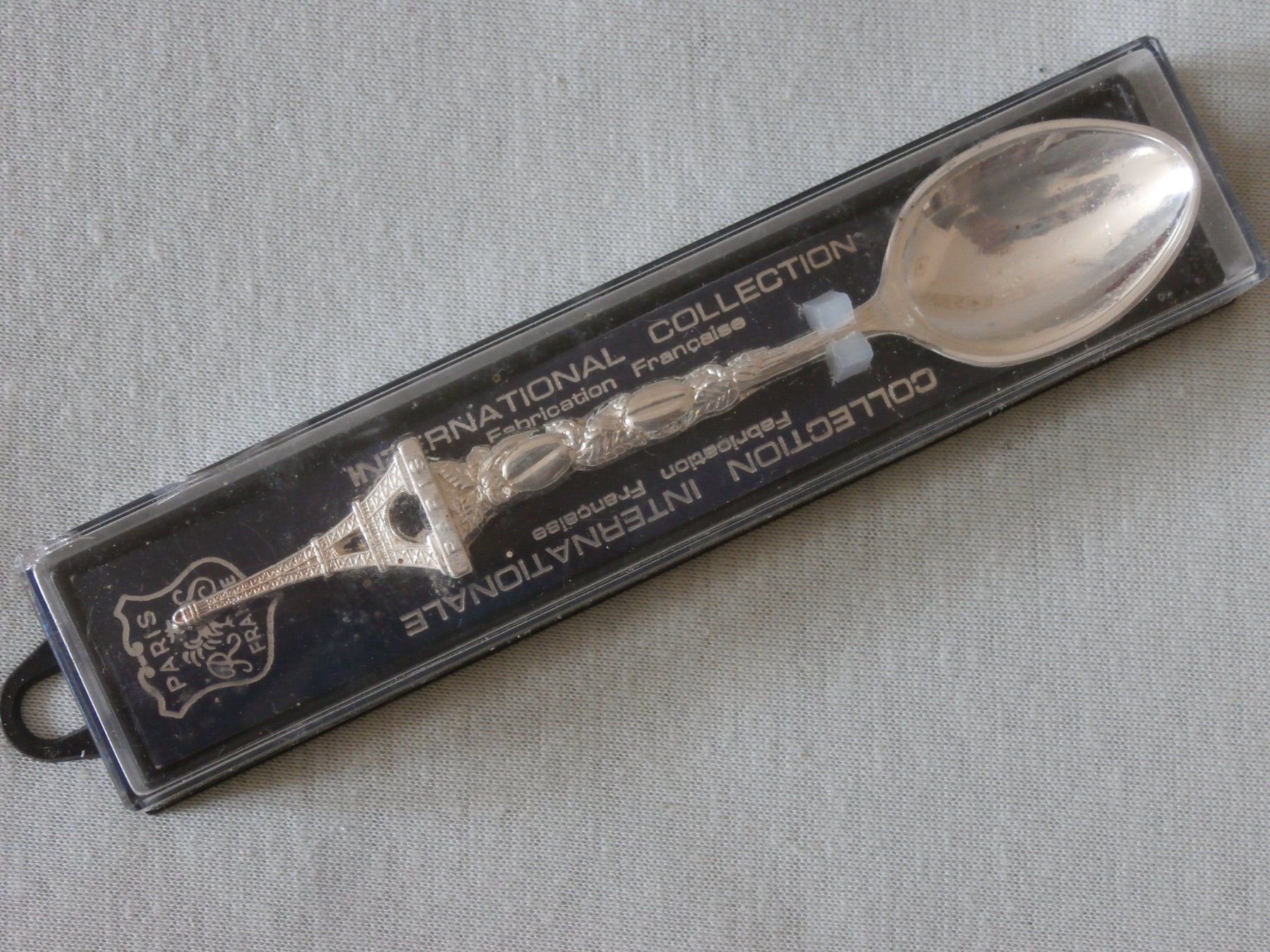 Cucchiai: 9 Souvenir Löffel wohl Blech Löffeli Paris – Usato da Zürich venduto da tiburzio 3