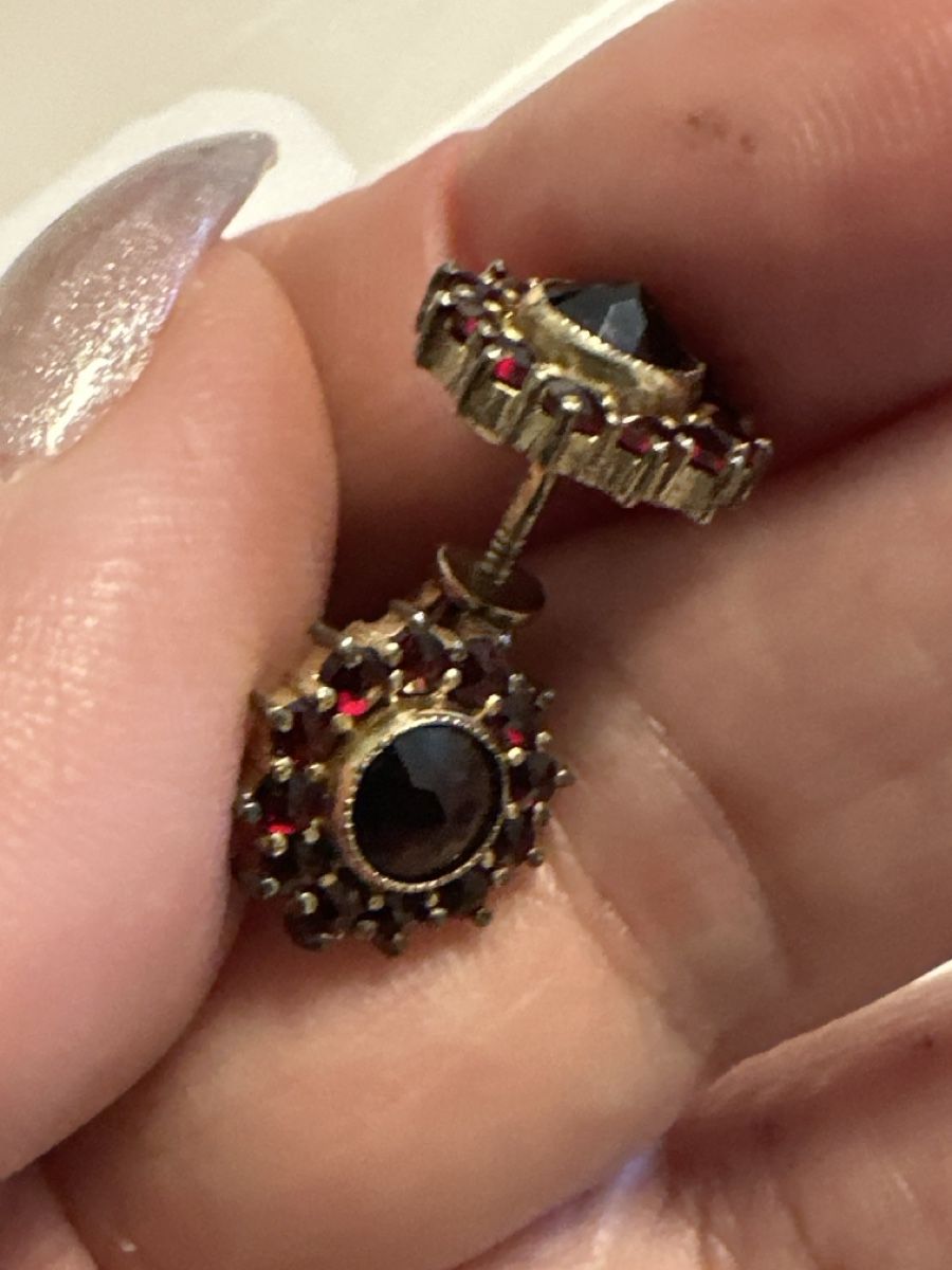 Orecchini pendenti & Orecchini a lobo: GRANATES boucles d'oreilles vintage – Usato da Montreux venduto da Pipo7878 3