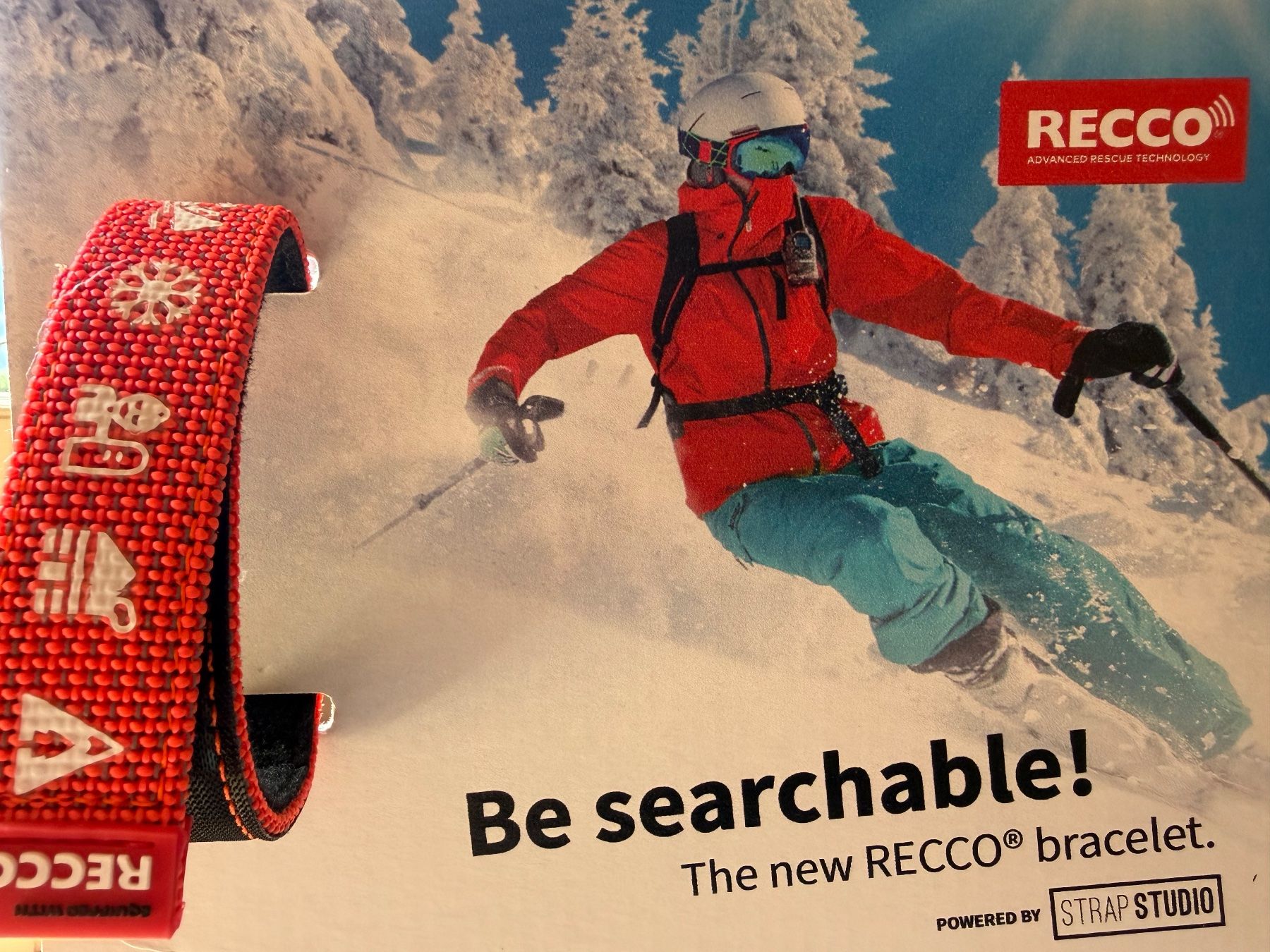 Sci: RECCO Bracelet pink – Nuovo e nell'imballaggio originale da Wengen venduto da Alpinguru