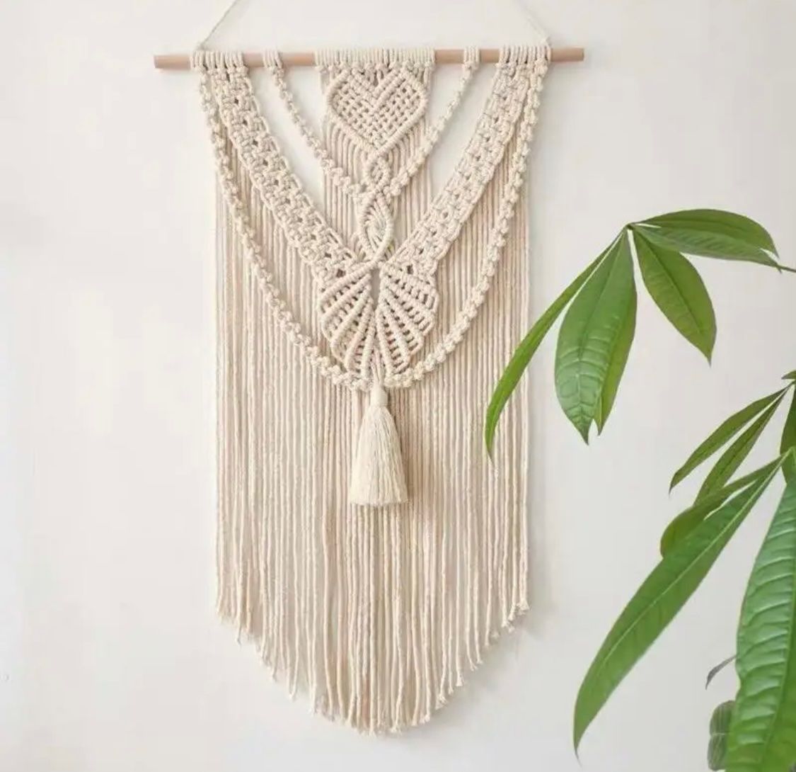Tutte le decorazioni: Makramee Wandbehang Herz, NEU – Nuovo e nell'imballaggio originale da Lachen SZ venduto da Luxolino