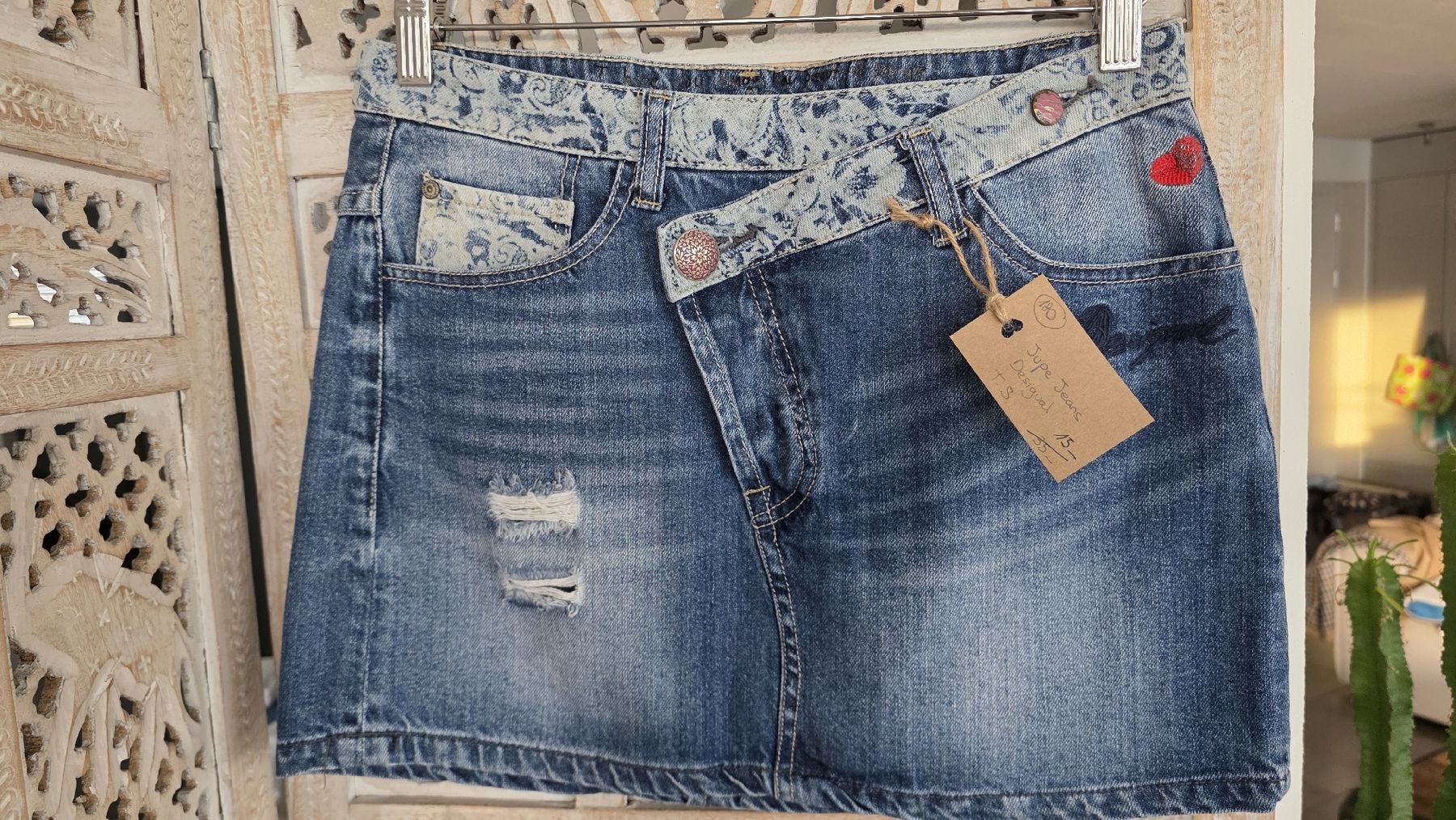 Desigual Gonne: Mini Jupe jeans Desigual Taille S / M – Nuovo (secondo la descrizione) da Courgevaux venduto da AT12
