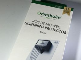 Blitzschutz für das Mähroboter Signaklabel / Grimsholm