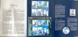 1999 Neuseeland  Folder Yachting Block + Satz Postfrich **
