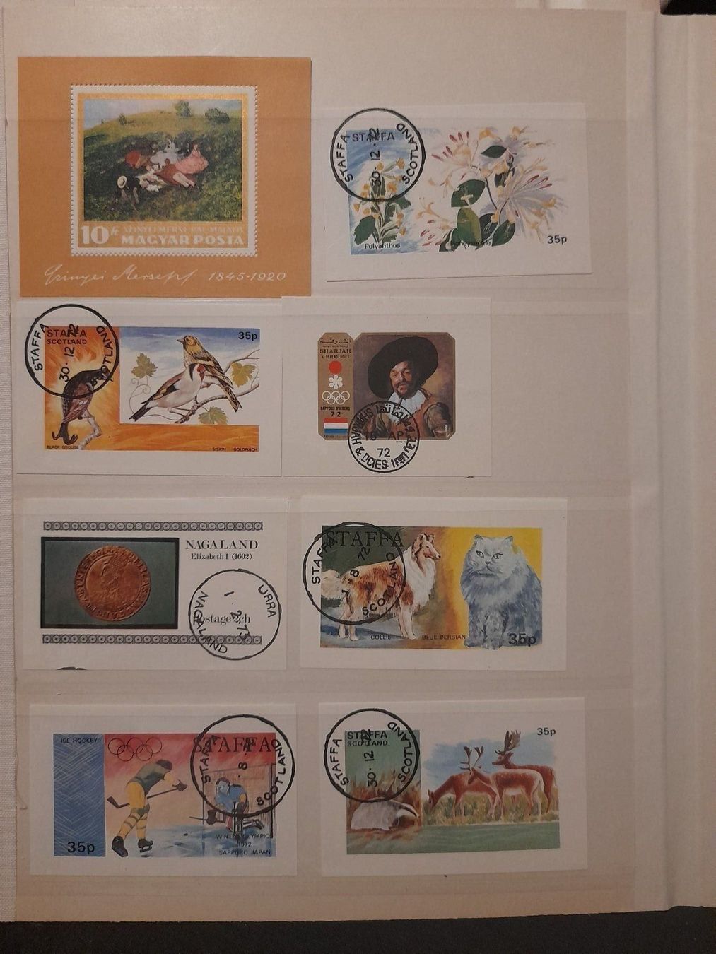 Tutti i francobolli: Motiv Marken Welt 18stk. – Usato da Balgach venduto da SIMEON27 1