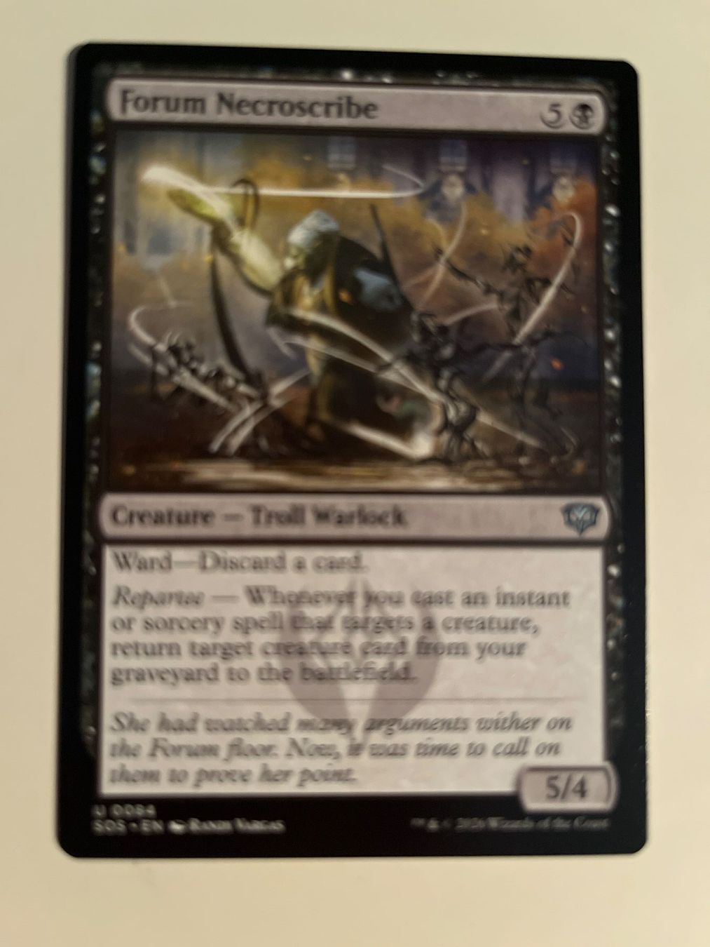 Magic The Gathering Carte collezionabili: 1 x Forum Necroscribe - Magic: The Gathering - MtG – Usato da Kriens venduto da Shadi1980