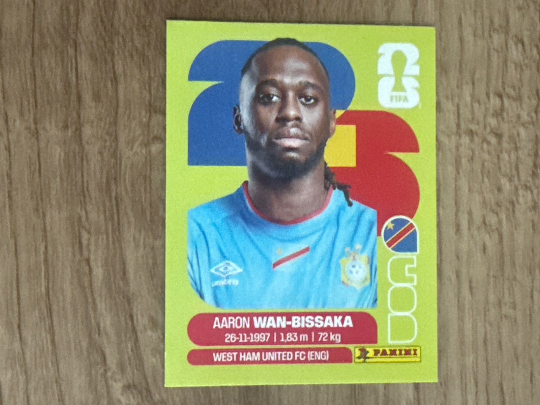 Panini Carte collezionabili: Panini FIFA World Cup 2026 Sticker Aaron Wan-Bissaka COD3 – Usato da Glattbrugg venduto da Schweigmatt