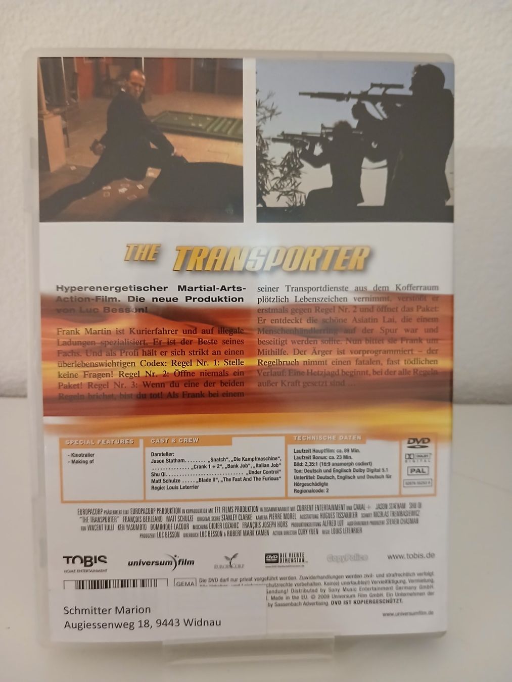 Tous les DVDs: The Transporter – D'occasion à St. Margrethen SG par SamusAran 1
