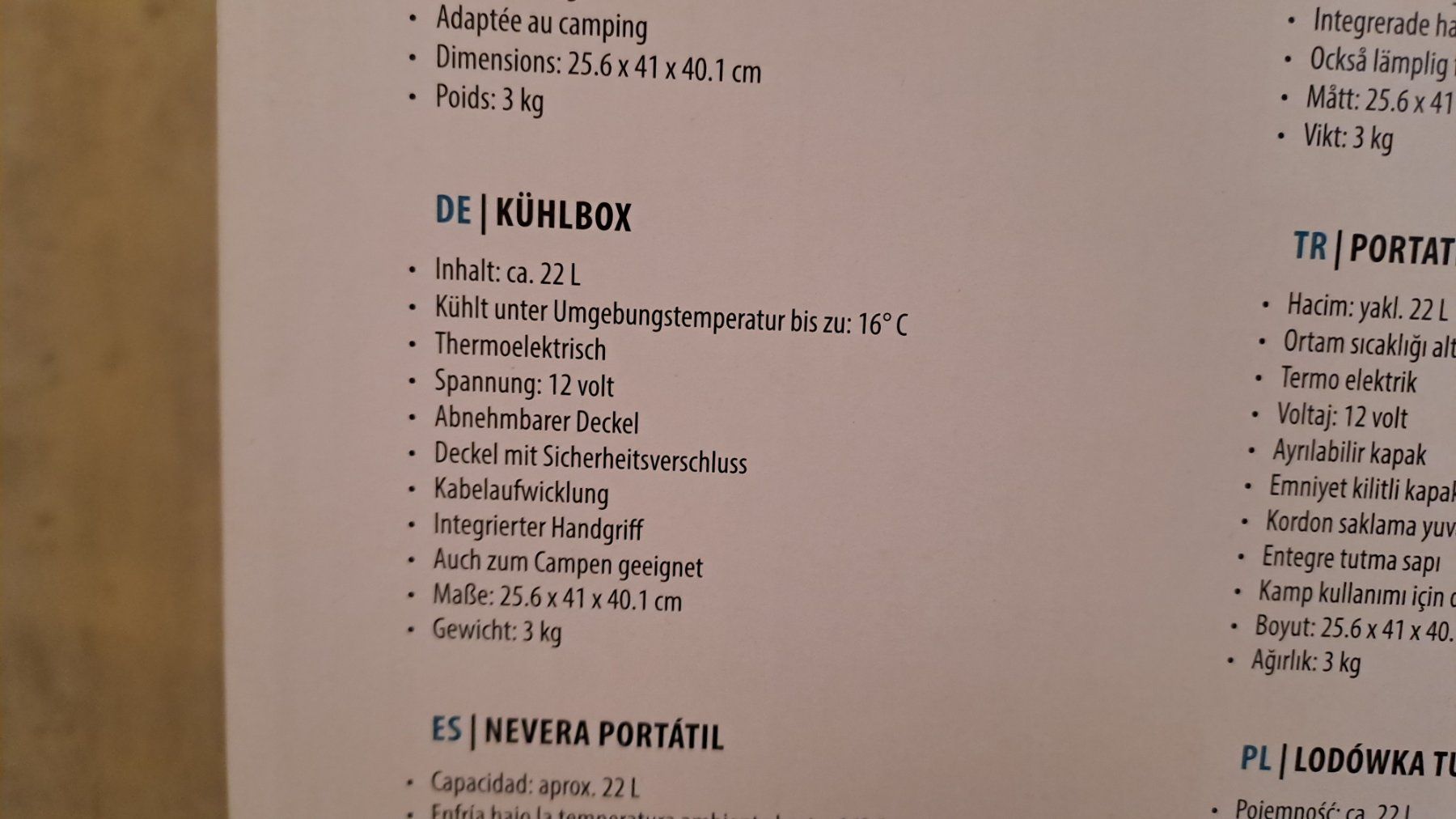 Trisa Réfrigérateurs et refroidissement: Tristar Kühlbox KB-7424CH – Neuf avec emballage d'origine à Basel par Dome246 3