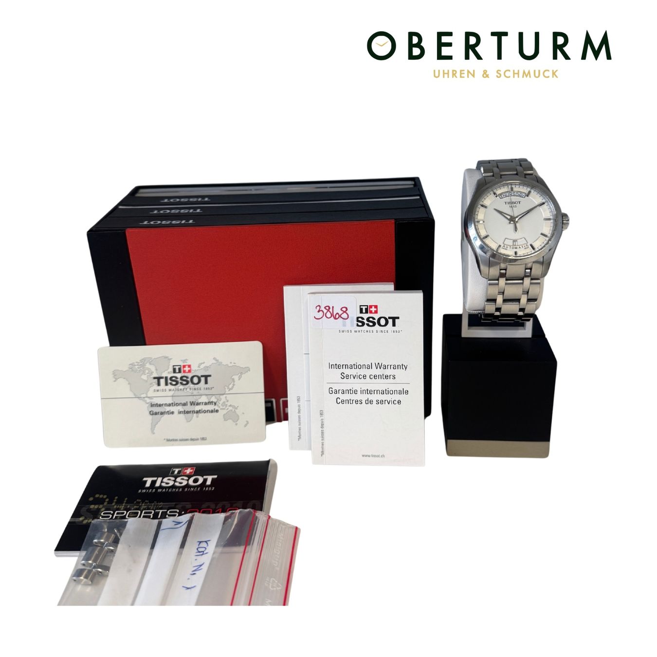 Tissot Orologi: Tissot Couturier Automatic 40mm Ref. T035.407.11.031.00 Box – Usato da Brugg AG venduto da Oberturm 4