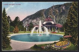 Interlaken, Kursaal, Wasserkunst mit Fon