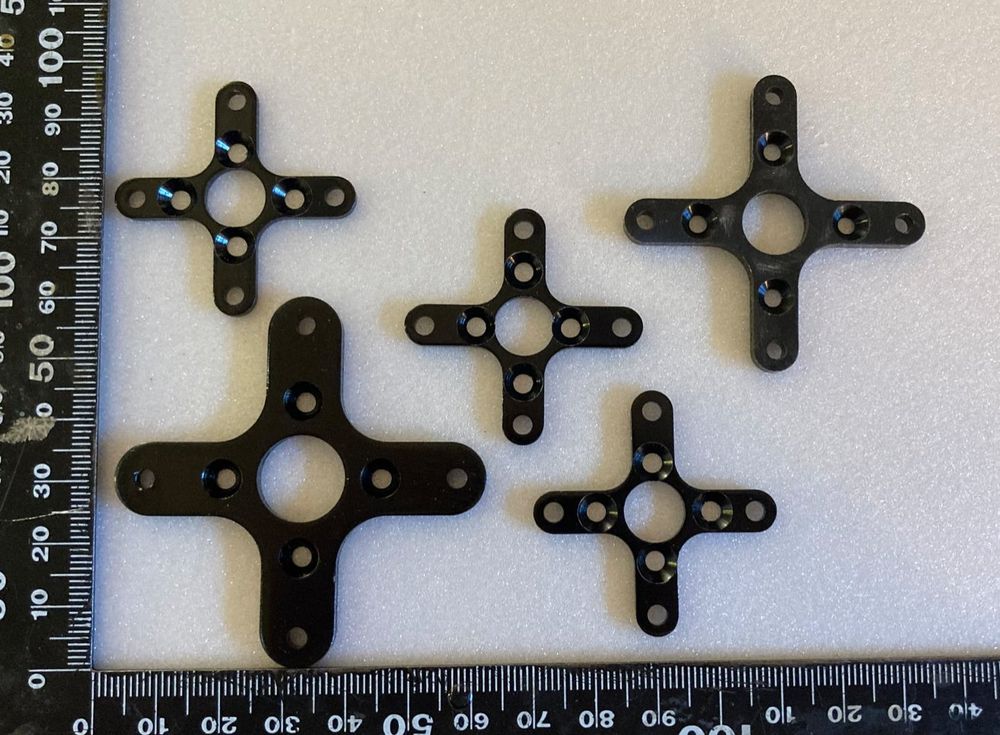 3 Supports Adaptateur Hélice 6 Mm à Bille En Aluminium Pour Moteurs Brushless RC