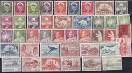 Timbres du Groënland neufs avec blocs (5 scans)