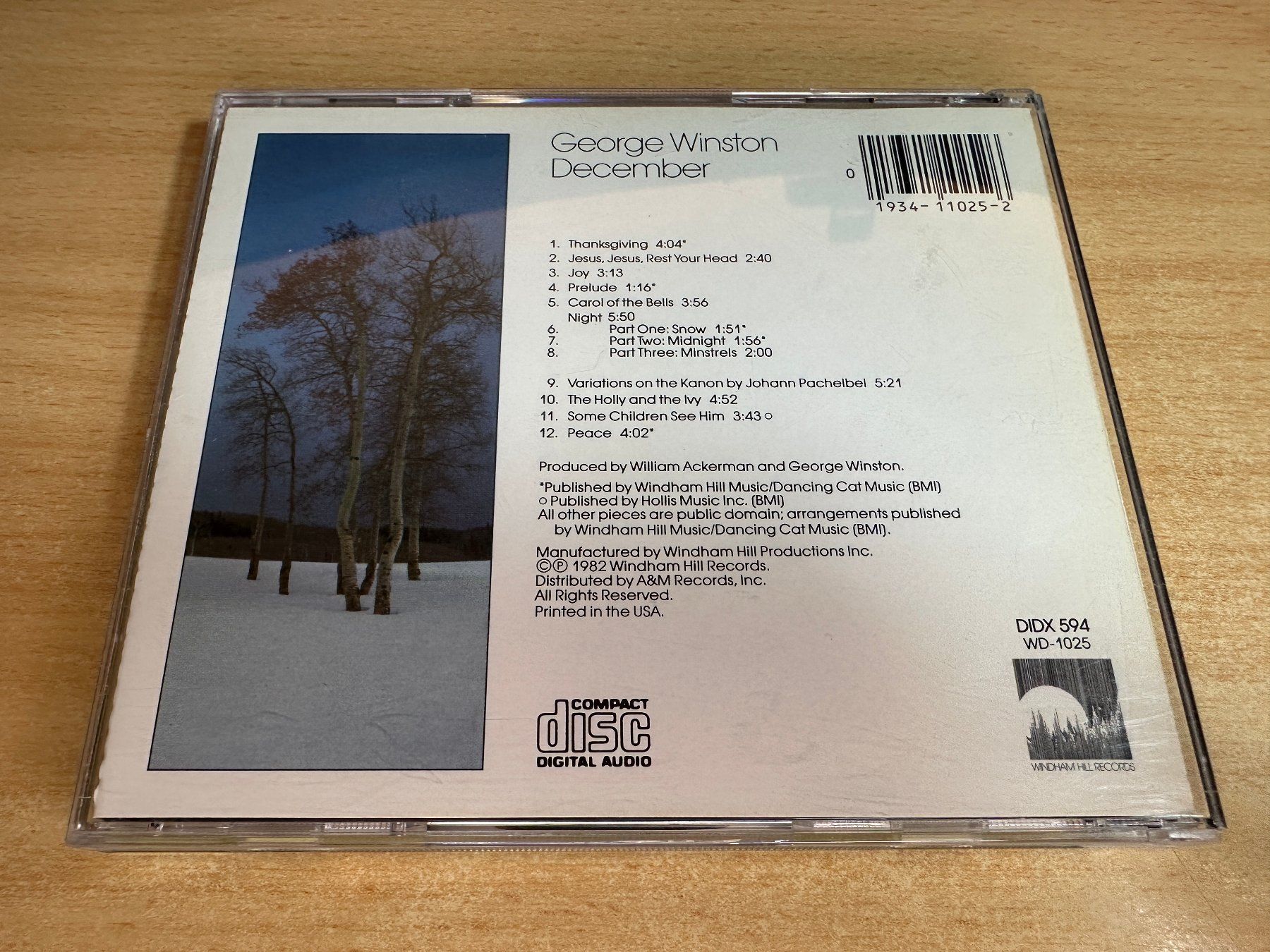 CD: B7 George Winston – December – Usato da Rikon im Tösstal venduto da Alpenmutz 1