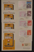 ATM 2 26.6.78 R-FDC 4 Stück verschiedene Stempel