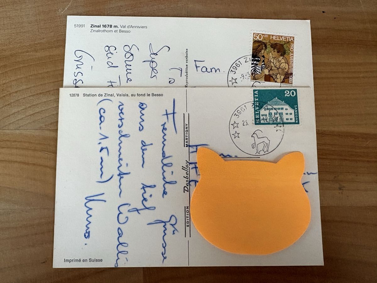 Cartes postales: AK von Zinal – D'occasion à Rümlang par Kartenpost1 1