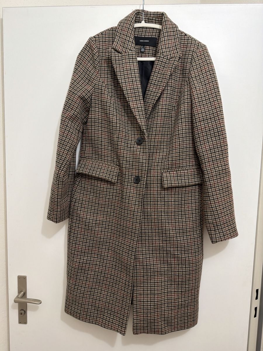 Vero Moda Giacche: Vero Moda Check Coat, Size M. Perfect Winter Warmer! – Usato da Zürich venduto da Pandainlondon