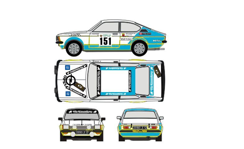 Sticker: DECALS 1/43 OPEL KADETT CHAUSSADE 1981 – Nuovo (secondo la descrizione) da Lodrino venduto da gtv79 2