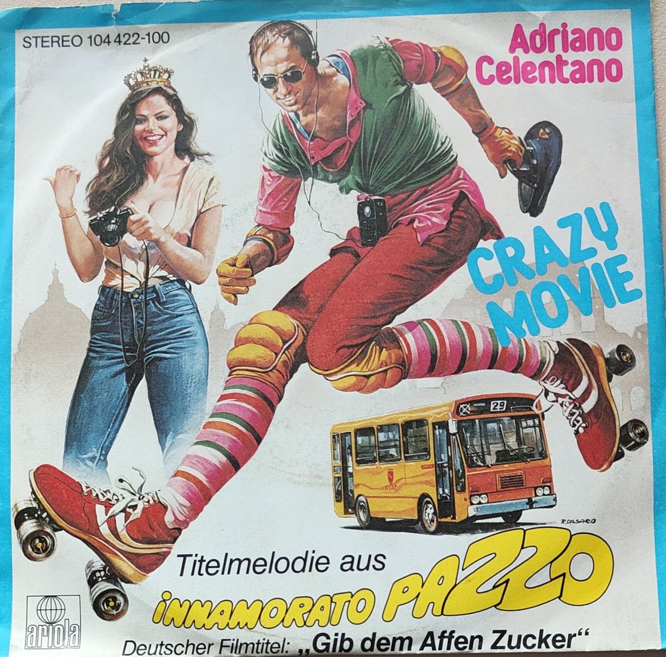 Schallplatten: Vinyl Single Adriano Celentano - Crazy Movie – Gebraucht aus Langenthal von Modo39