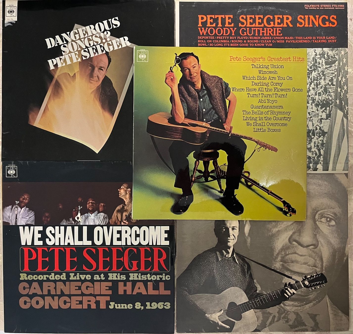 Dischi in vinile: Pete Seeger, einschließlich eines signierten Albums – Usato da Döttingen venduto da zha_xh2w