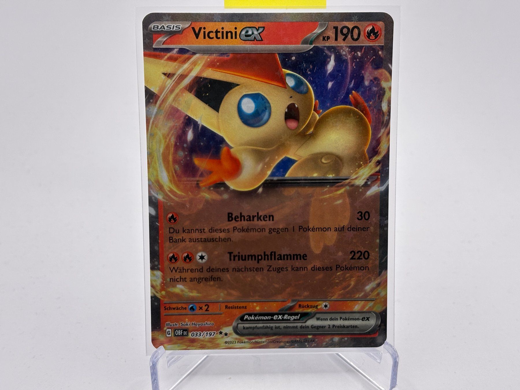 Pokémon Carte collezionabili: Obsidianflammen - Victini ex  (OBF 33) - DE – Nuovo (secondo la descrizione) da Allschwil venduto da Bullach