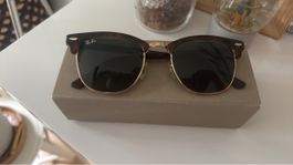 Ray-Ban Sonnenbrille Clubmaster Braun Gold Top Zustand 😎