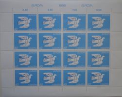 1995 Zierbogen Europa, Künstler Hans Erni postfrisch**