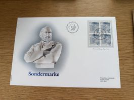 Luxusbrief FDC Sondermarke Bern 9.5.2001 4er Block