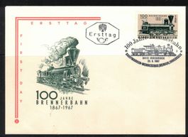 1967 FDC 100 Jahre Bennerbahn