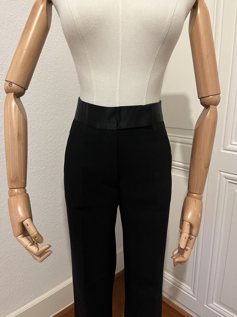 Zara Hosen: Zara Black Trousers, Basic Collection, Size M - Stylish! – Gebraucht aus Mies von Nib2011 2