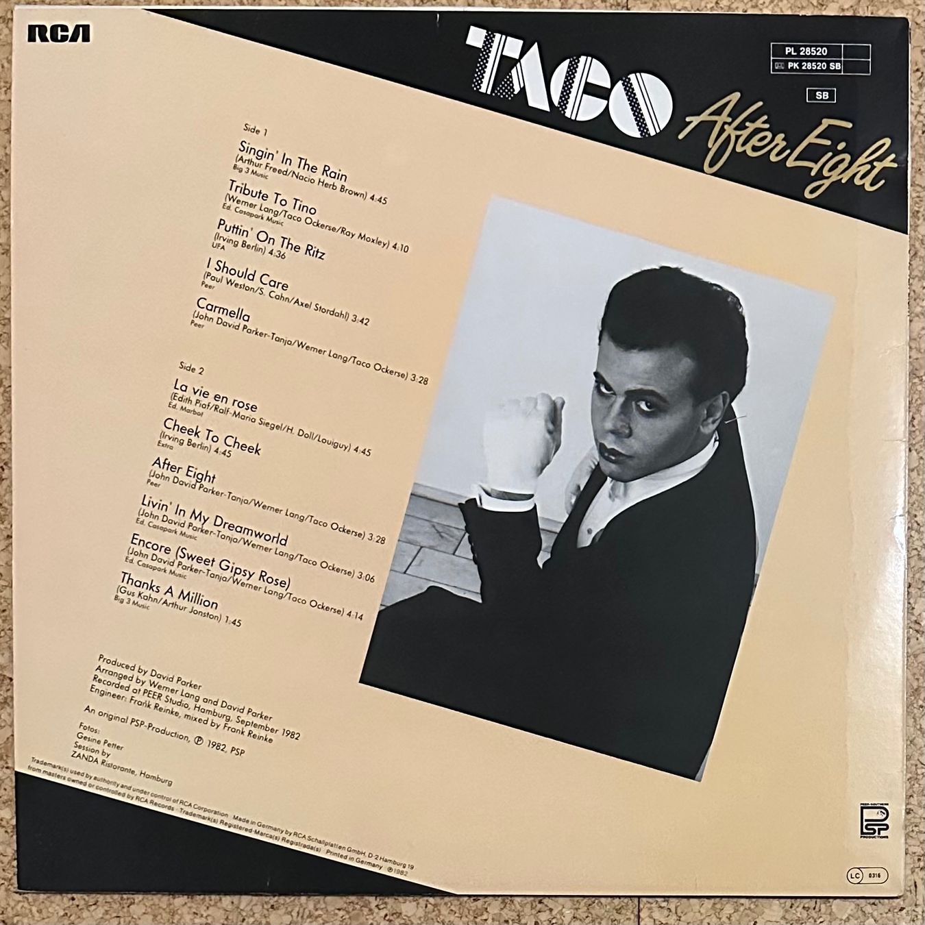 Dischi in vinile: LP - Taco - After Eight – Usato da Breganzona venduto da Onairda75 1