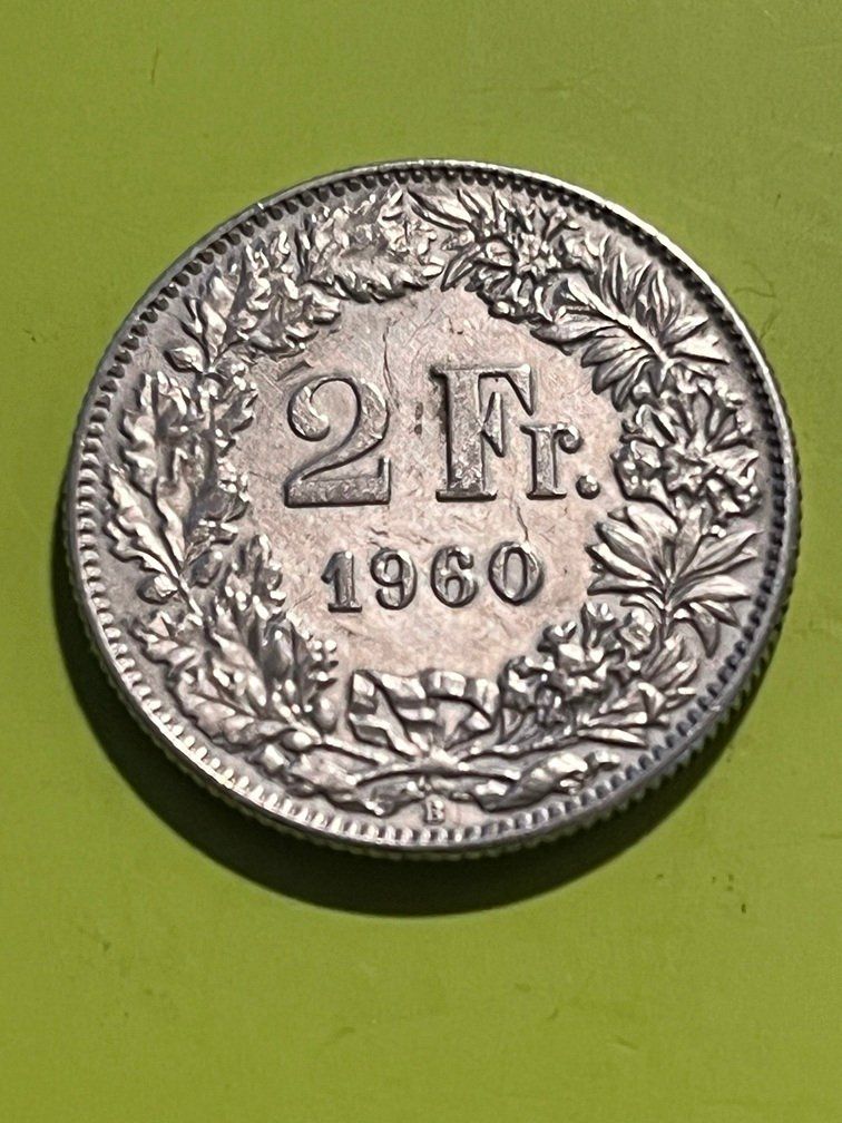 Tutti le monete: 2 Fr Silber 1960 – Usato da Laufenburg venduto da nimra2018