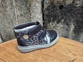 DENO Echtleder Schuhe gr 22 Neu Blau/Silber(842)AUSVERKAUF!!