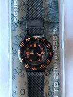Swatch Scuba Uhr orange schwarz guter Zustand