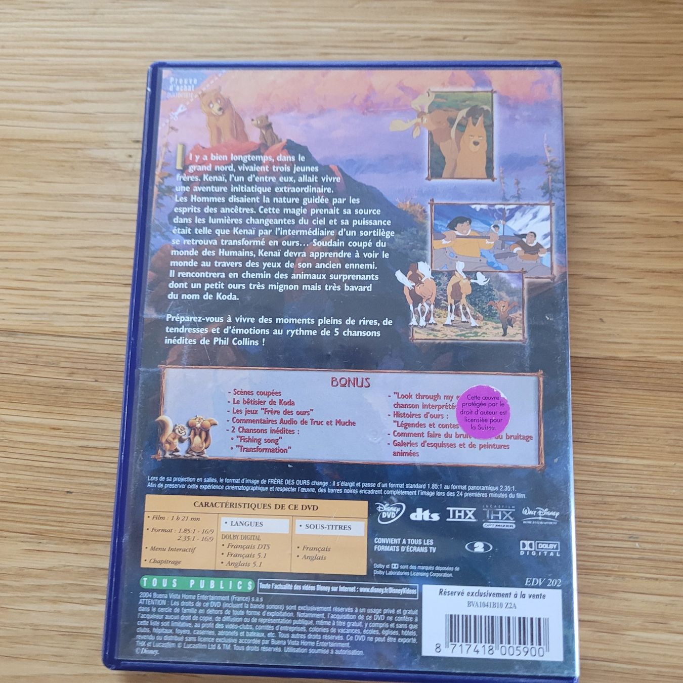 Tous les DVDs: DVD Disney Frères des Ours – D'occasion à Biel/Bienne par Destockweb 1