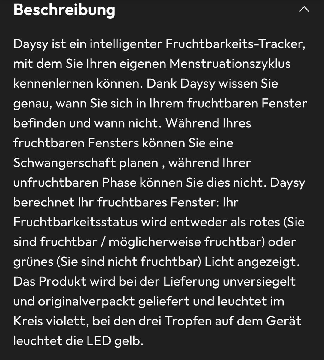 Sonstiges für Haushalt & Wohnen: Daysy 2.0 Zykluscomputer – Gebraucht aus Büron von Turtemu 1