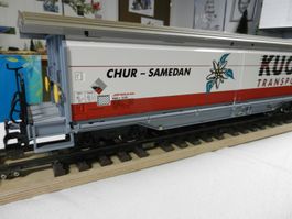 LGB 47571 RhB Schiebewandwagen Kuoni Transporte MIT EXTRAS