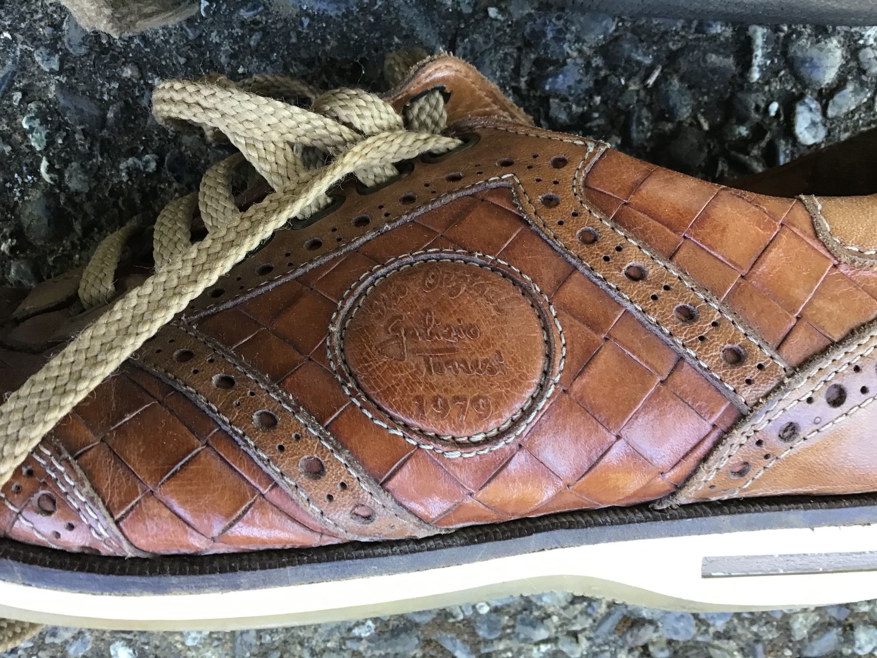 Scarpe da uomo: Galizien Torresi Echtlederschuhe Gr. 41 – Usato da Zimmerwald venduto da Holzdata1 2